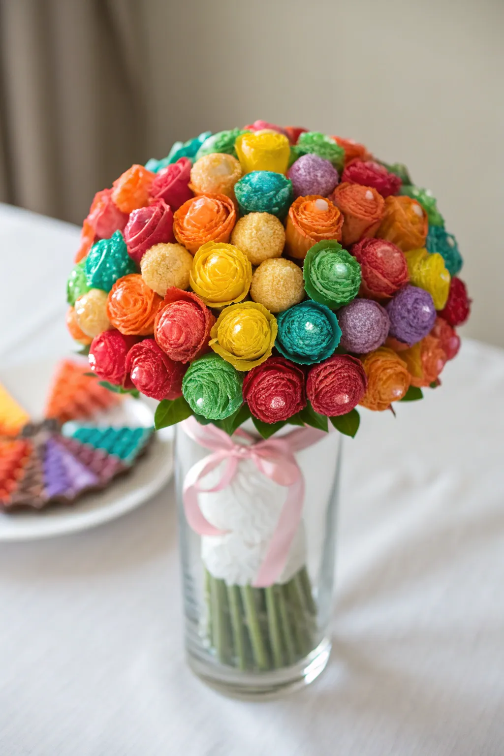 Brighten Mom's Day with a Rainbow Candy Explosion!