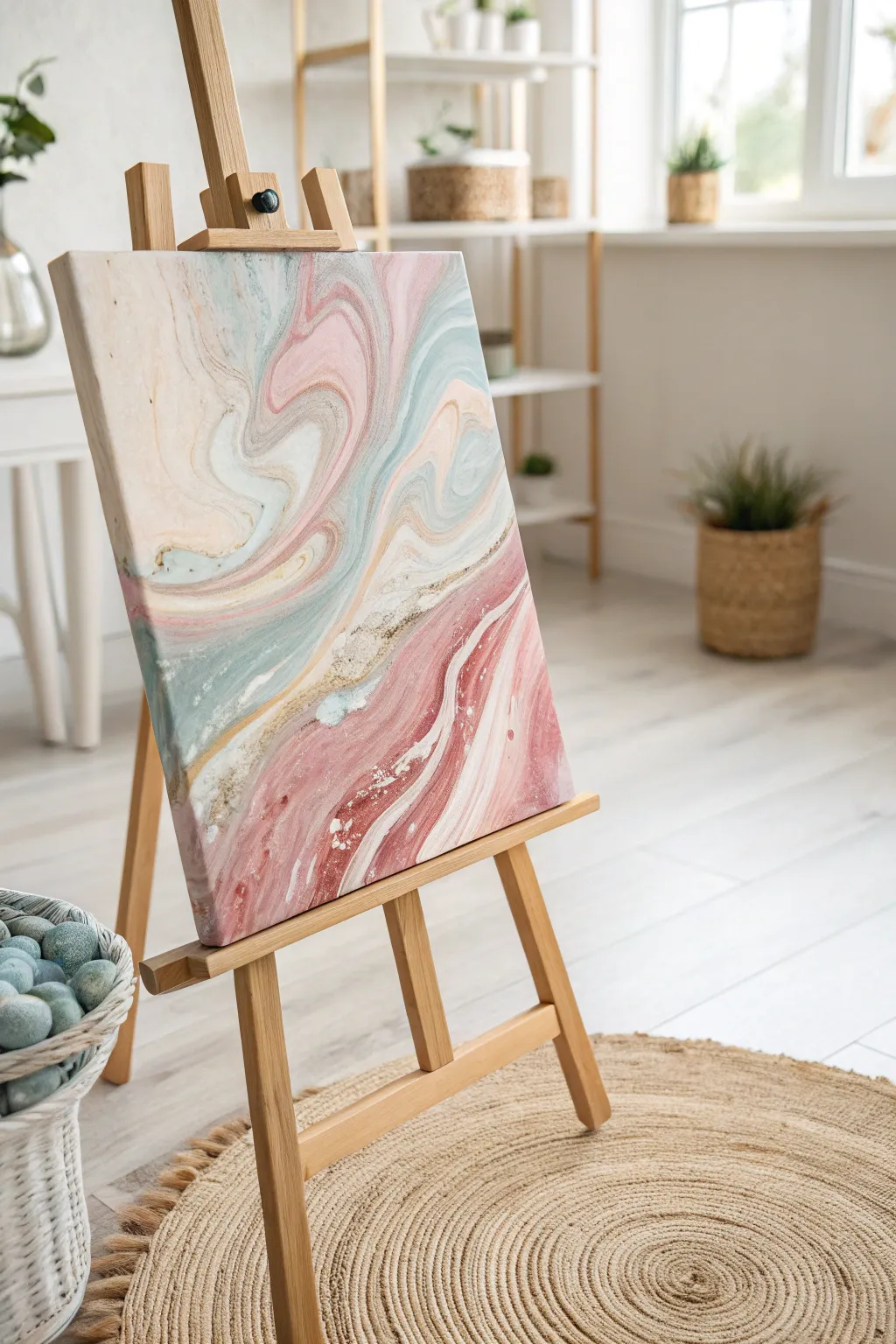 Discover the magic of paint pouring for a unique Mother's Day masterpiece.