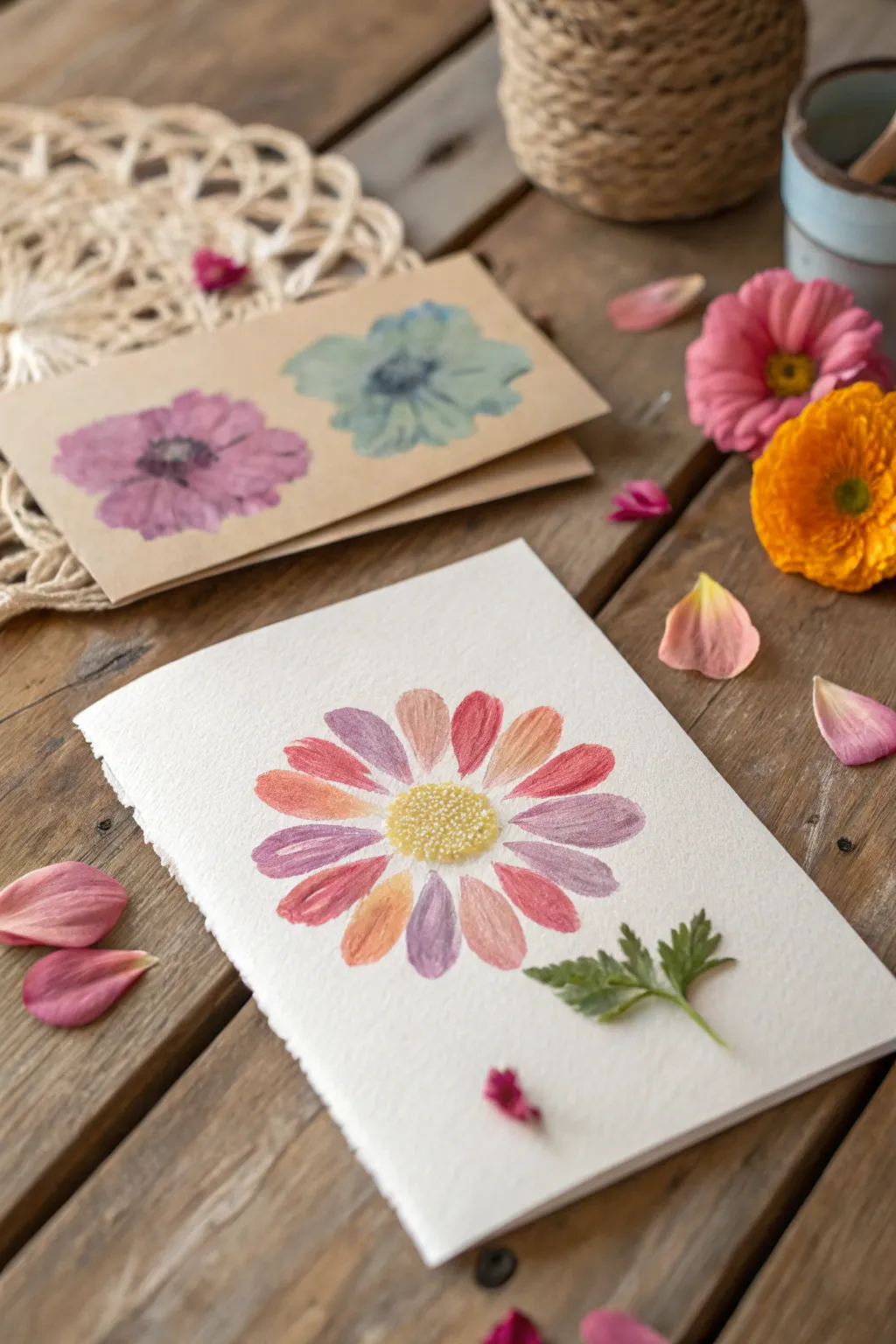 Celebrate Mother's Day with a personal touch: Thumbprint flowers that bloom with love.
