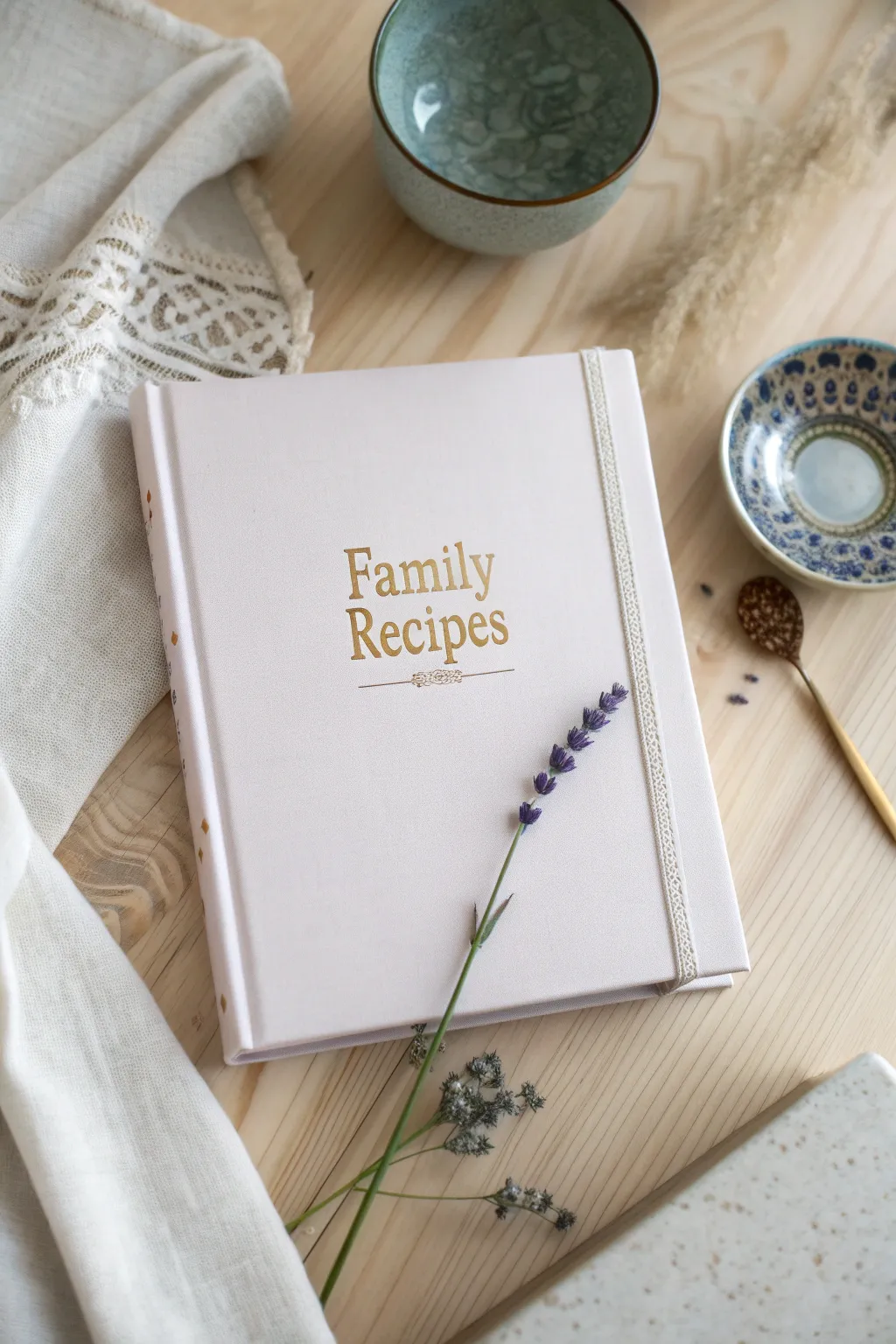 A timeless gift: capture cherished family recipes in a custom book.