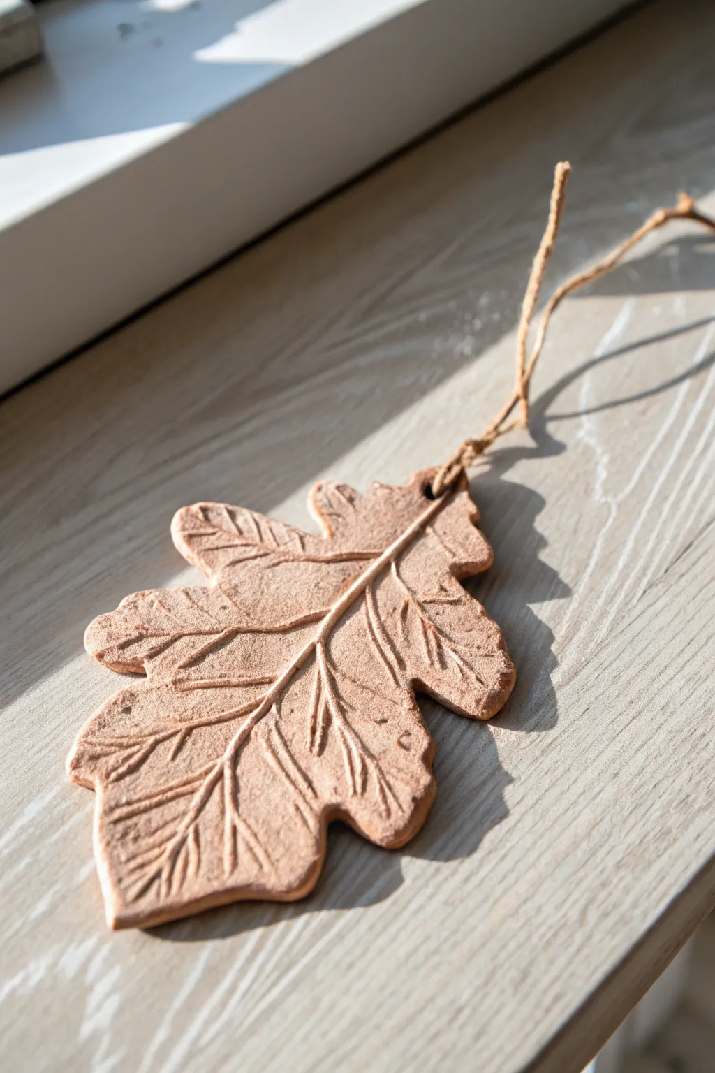 Celebrate Mother's Day with a touch of nature and art — a handcrafted clay leaf ornament, made with love by little hands.