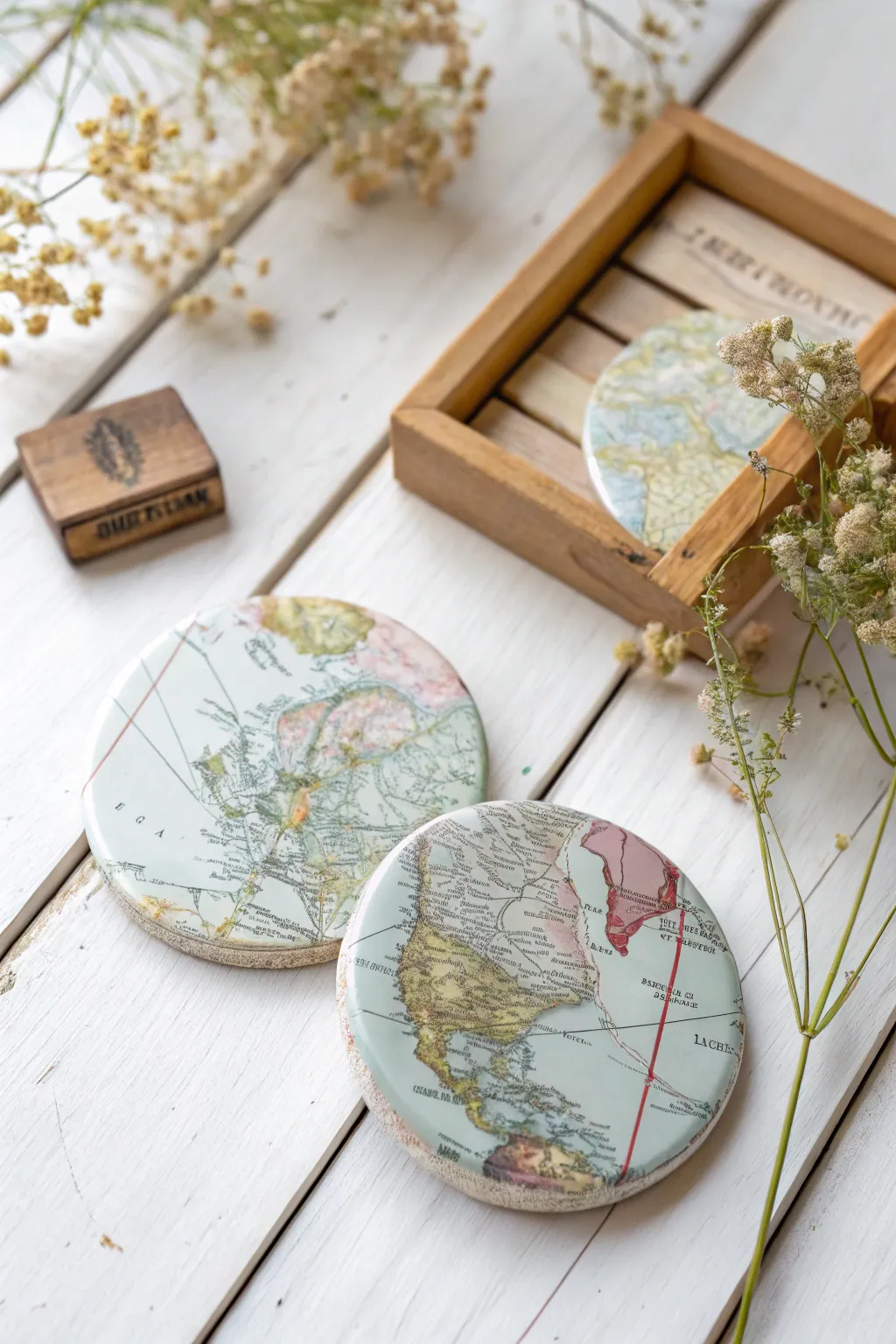 Celebrate cherished memories with handcrafted map magnets, perfect for Mother's Day.