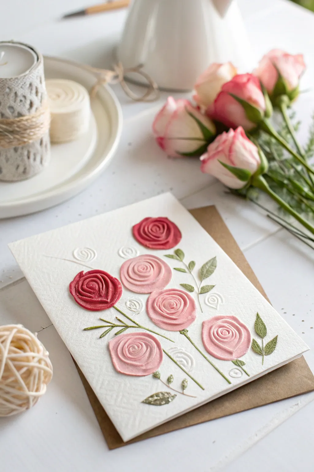 Craft a heartfelt Mother's Day with these stunningly simple stamped rose cards!