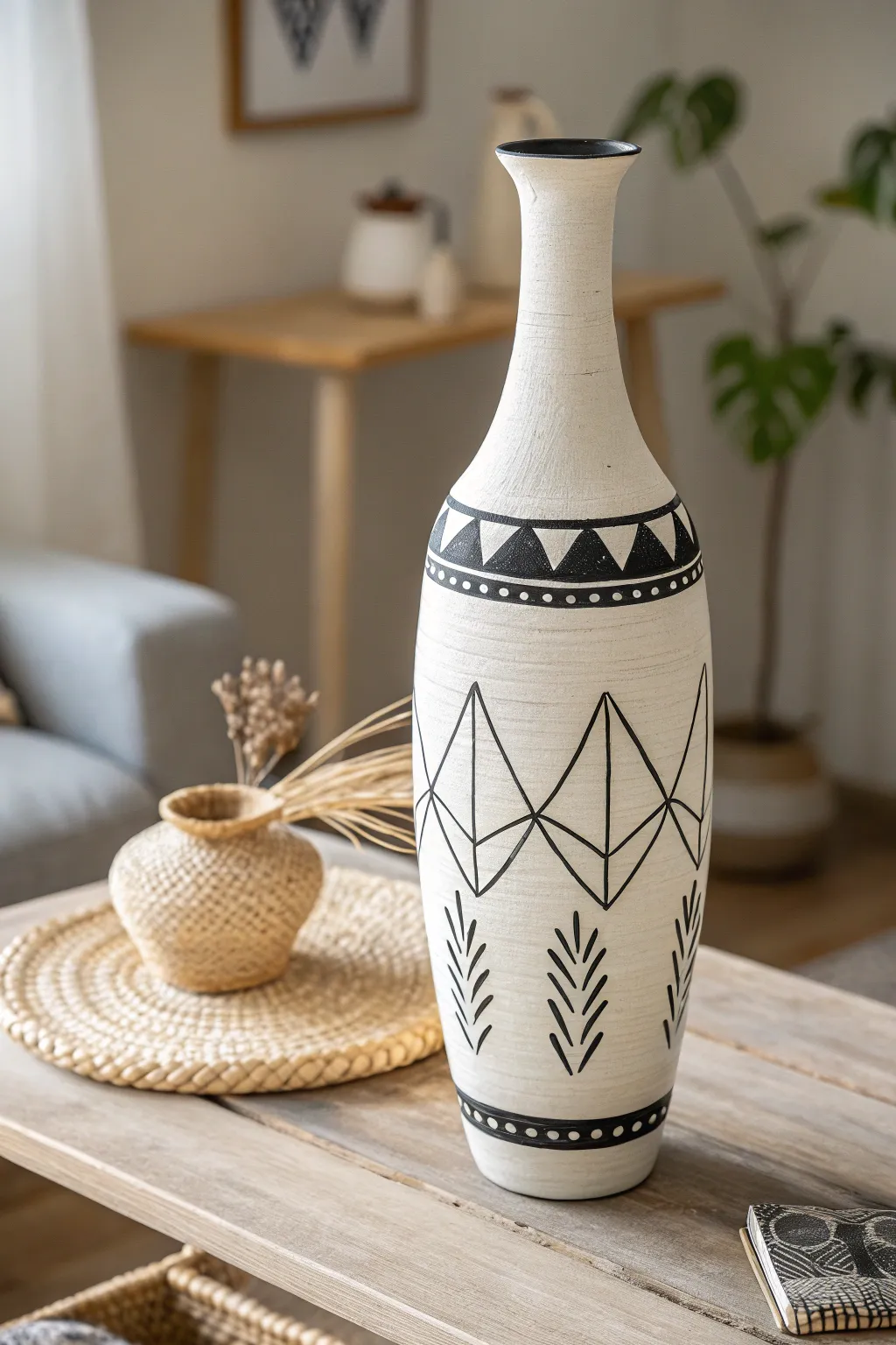 Elevate your space with the timeless elegance of monochrome minimalism.