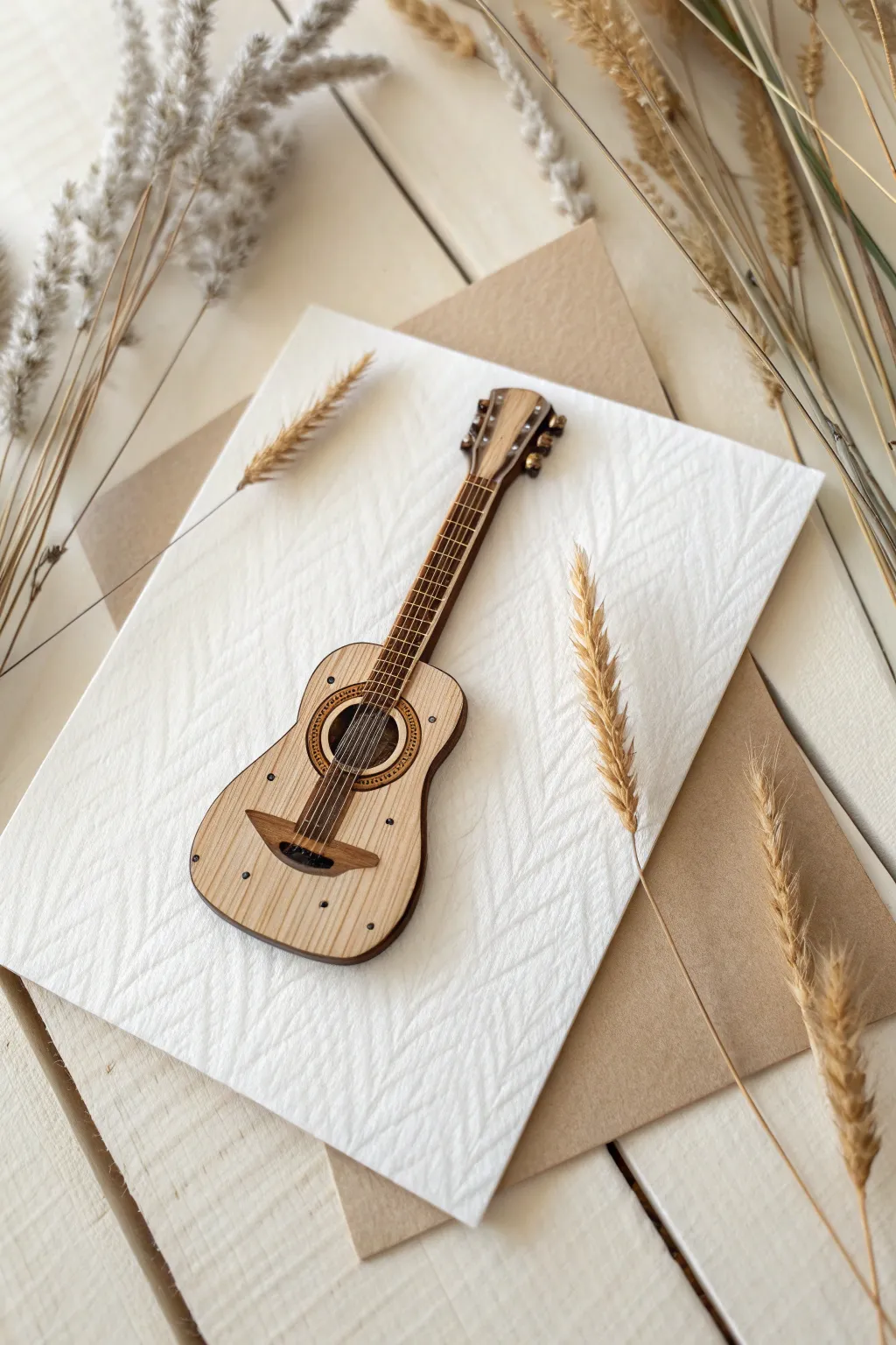 Elevate your music cards with handcrafted 3D charm. 🎸✨