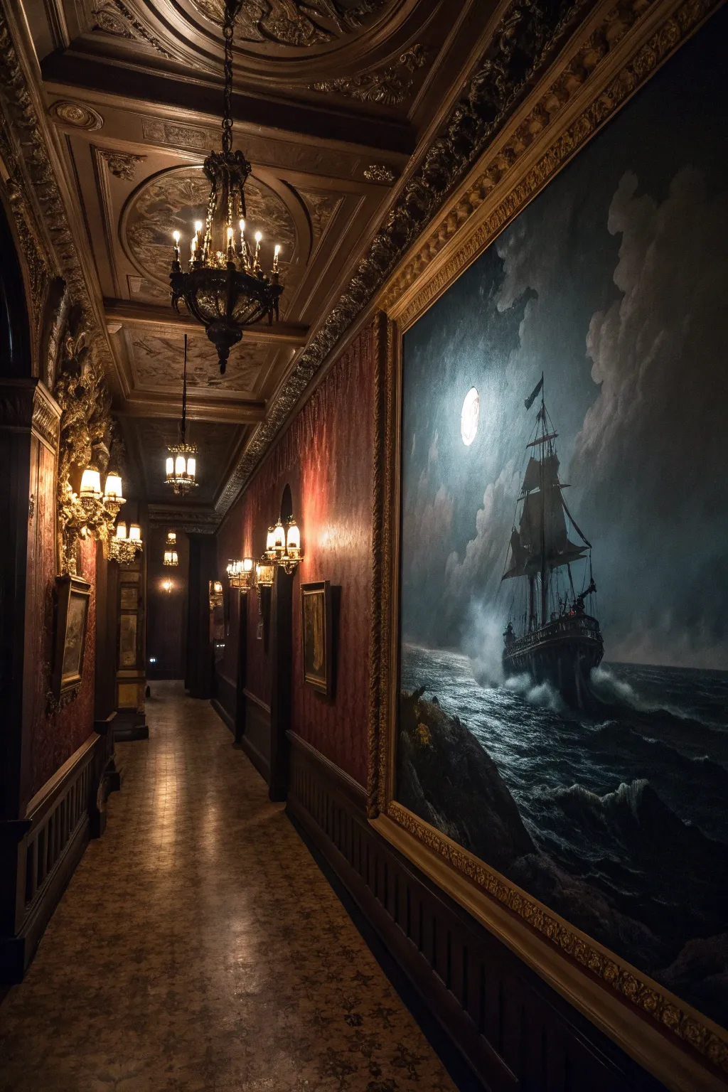 Set sail on an adventure with mystical ship paintings.