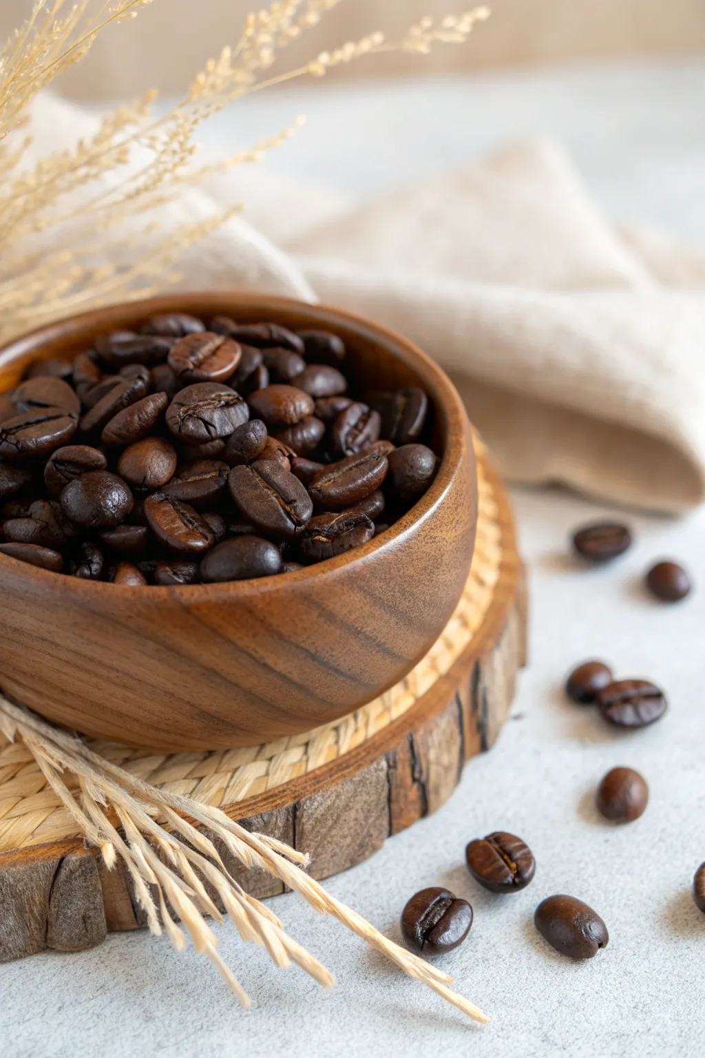 Breathe in the cozy aroma of November with this coffee bean sensory delight.