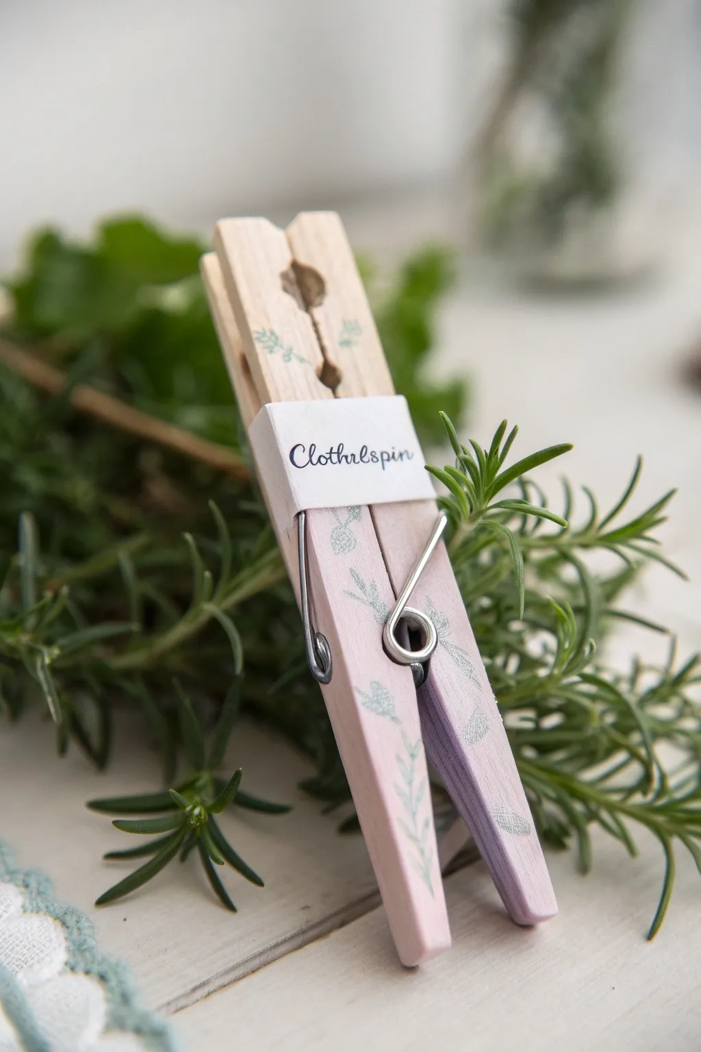 Elevate your garden's style with these charming clothespin plant markers.