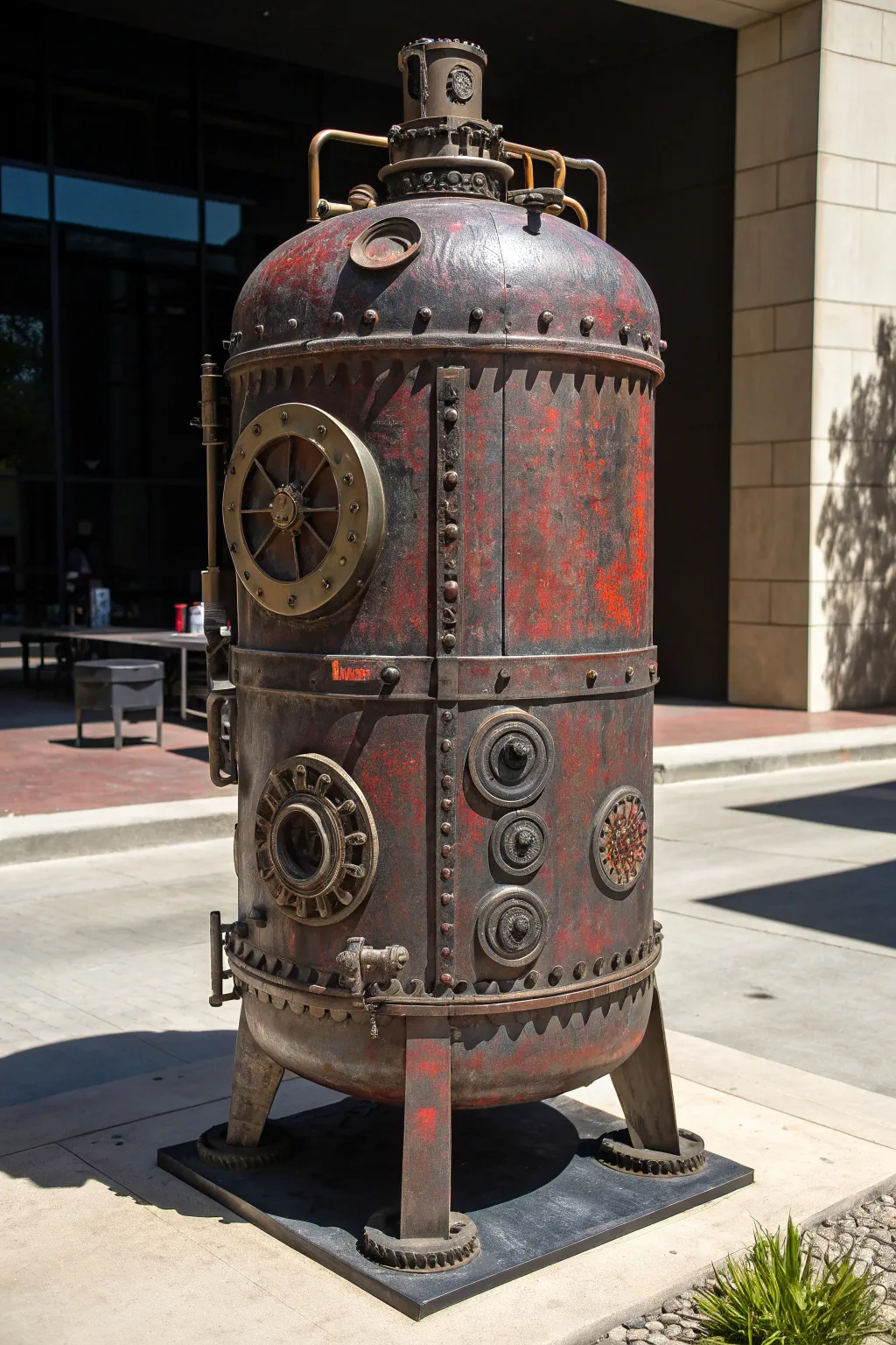 Transform an old pressure tank into a masterpiece of metal artistry. Bold, striking, and crafted to perfection.