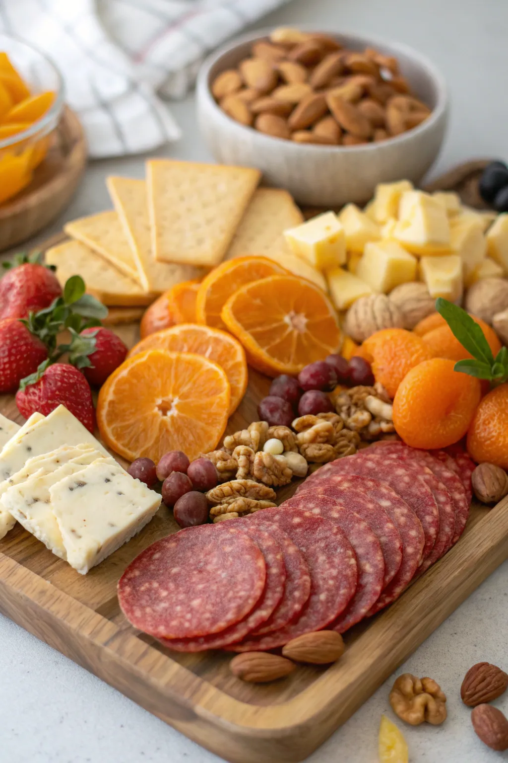 Orange zest-rubbed salami adds spice and intrigue.