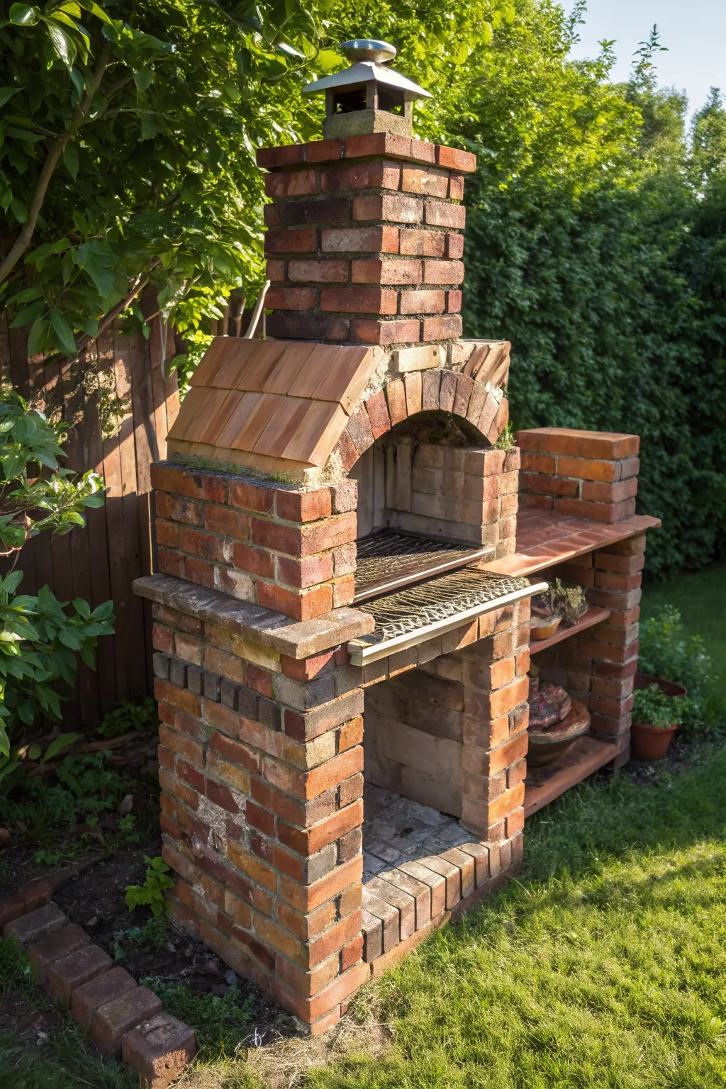 Sustainable Craftsmanship: A Reclaimed Brick BBQ That Marries Eco-Friendliness with Timeless Design.