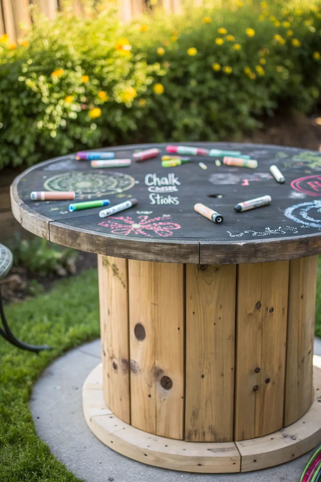 Unleash creativity with this handcrafted kids' play table, perfect for endless hours of fun!