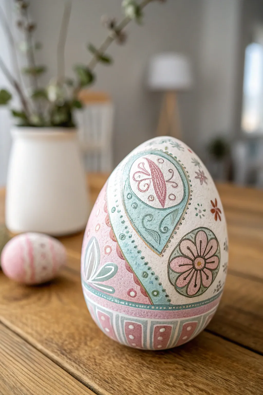 Embrace the art of Easter with these charming painted rock eggs, perfect for a sophisticated brunch setting.
