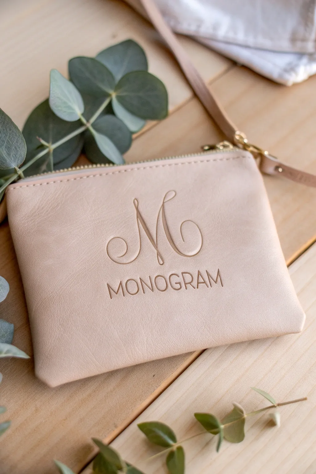 Make it yours: Elevate your style with a personalized monogram on a chic leather purse.