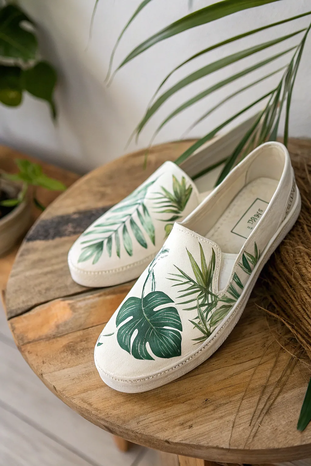 Escape to a tropical paradise with every step in these beautifully painted loafers.
