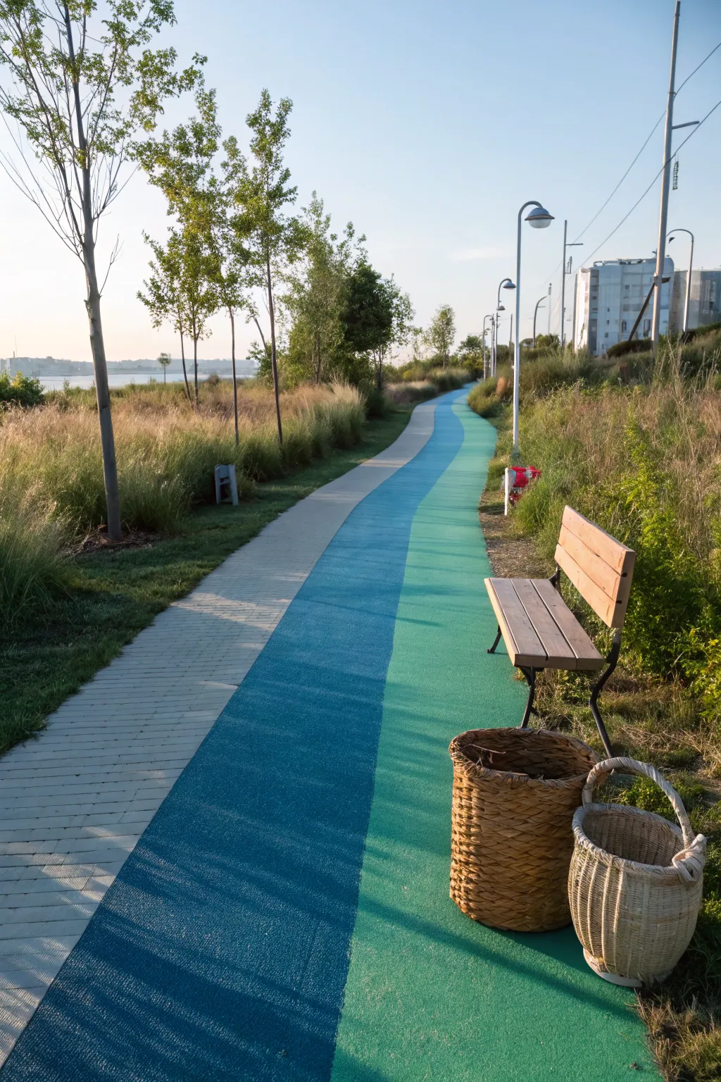 Transform your path with a serene color gradient for a modern, minimalist touch. 🌿💙