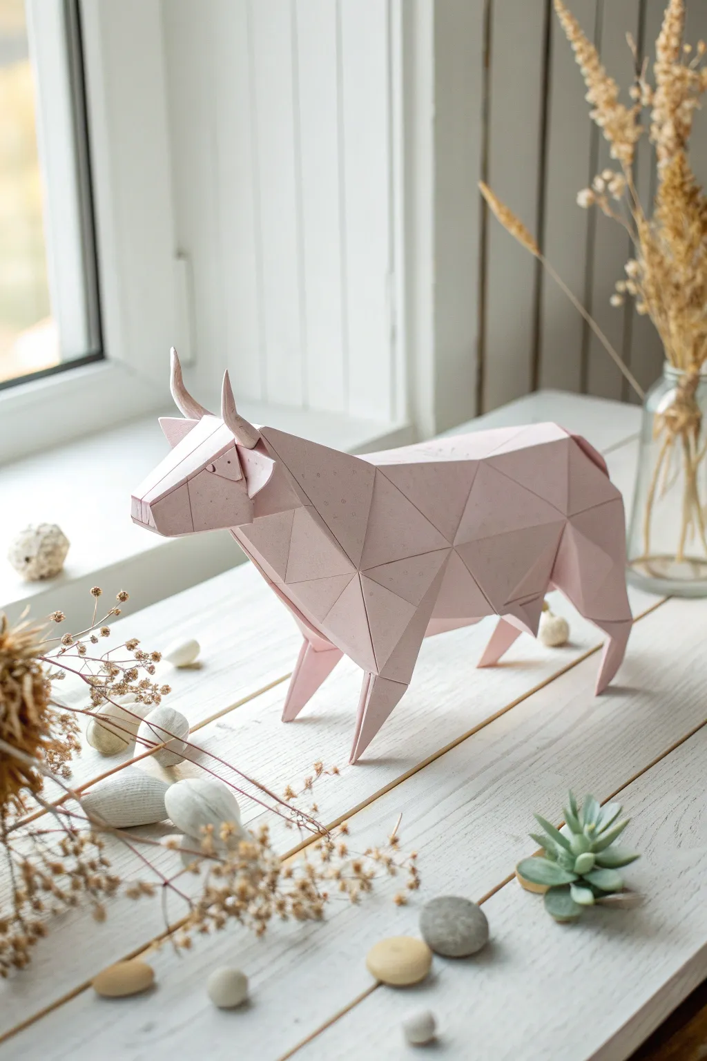 Unfold your creativity with this charming origami cow – a perfect blend of artistry and relaxation.