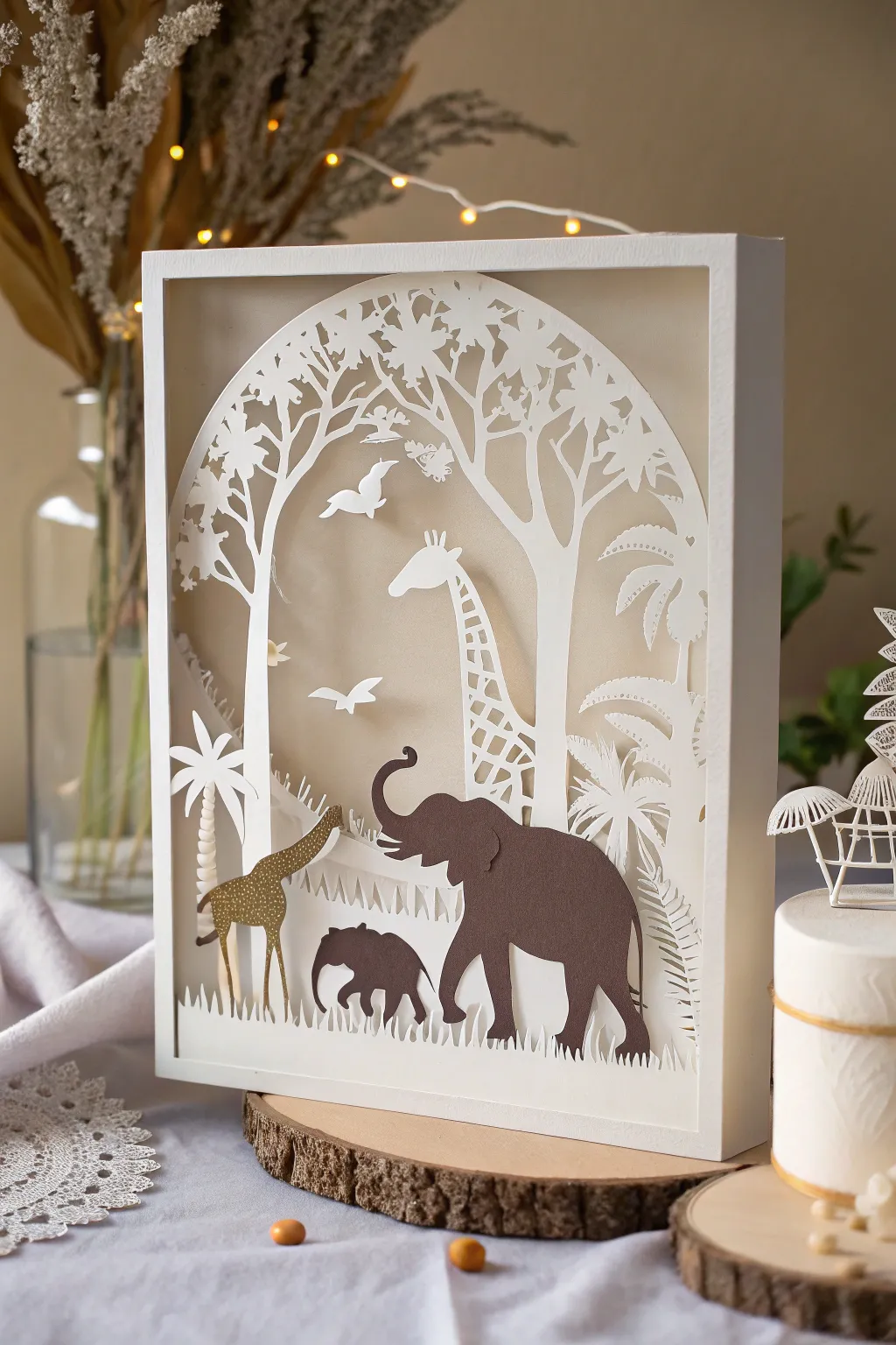Bring the jungle to your nursery with playful paper cut animal silhouettes!