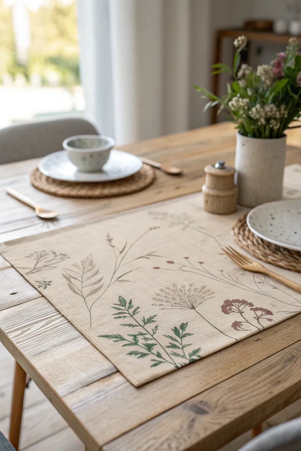 Transform your table with handmade charm: Recycled paper placemats for a touch of eco-elegance.