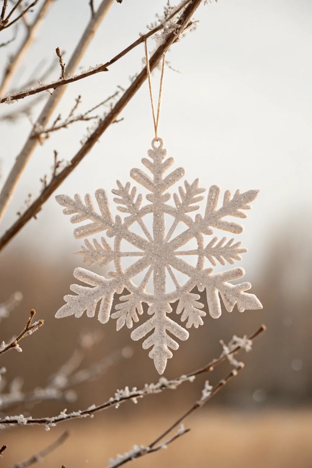 Elevate your winter decor with a touch of sparkle: Glitter-Edged Snowflakes.