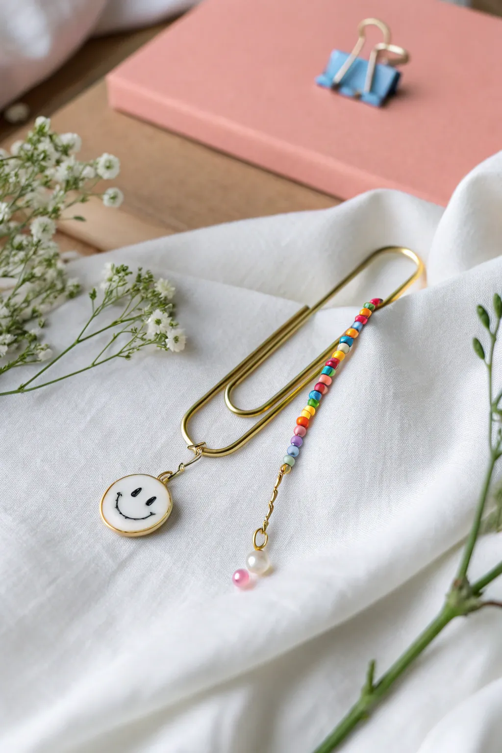 Transform your ordinary paperclip into a whimsical masterpiece with charming embellishments. Embrace the joy of simplicity and creativity!