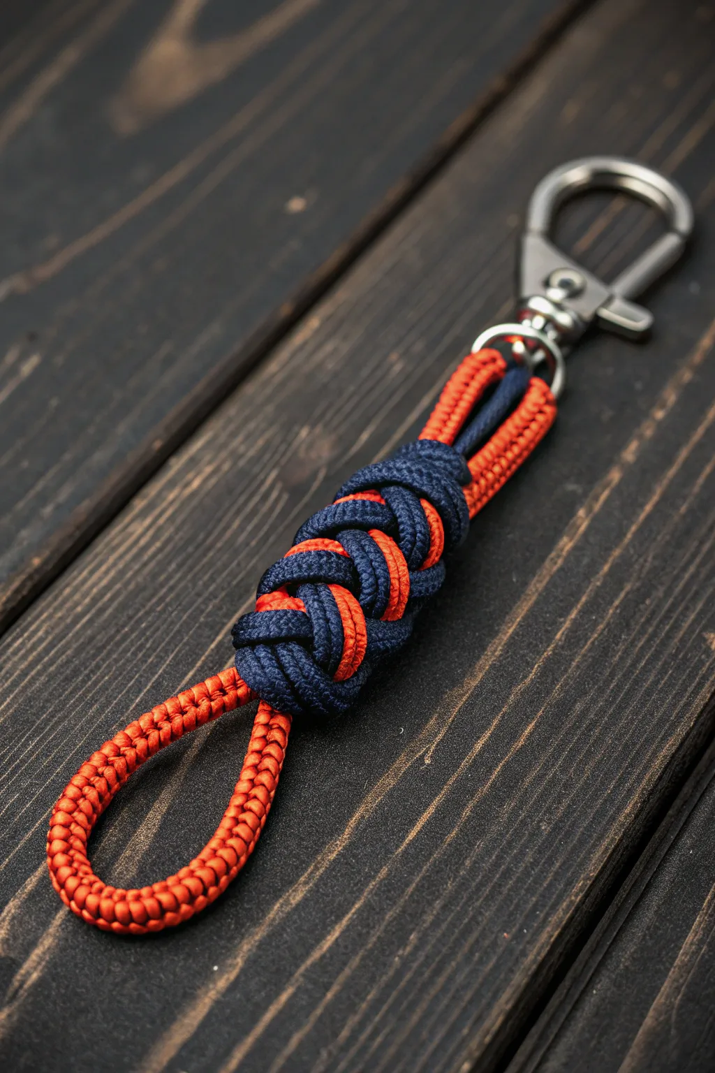 Elevate your everyday carry with this striking paracord zipper pull keychain, where function meets artisanal style.