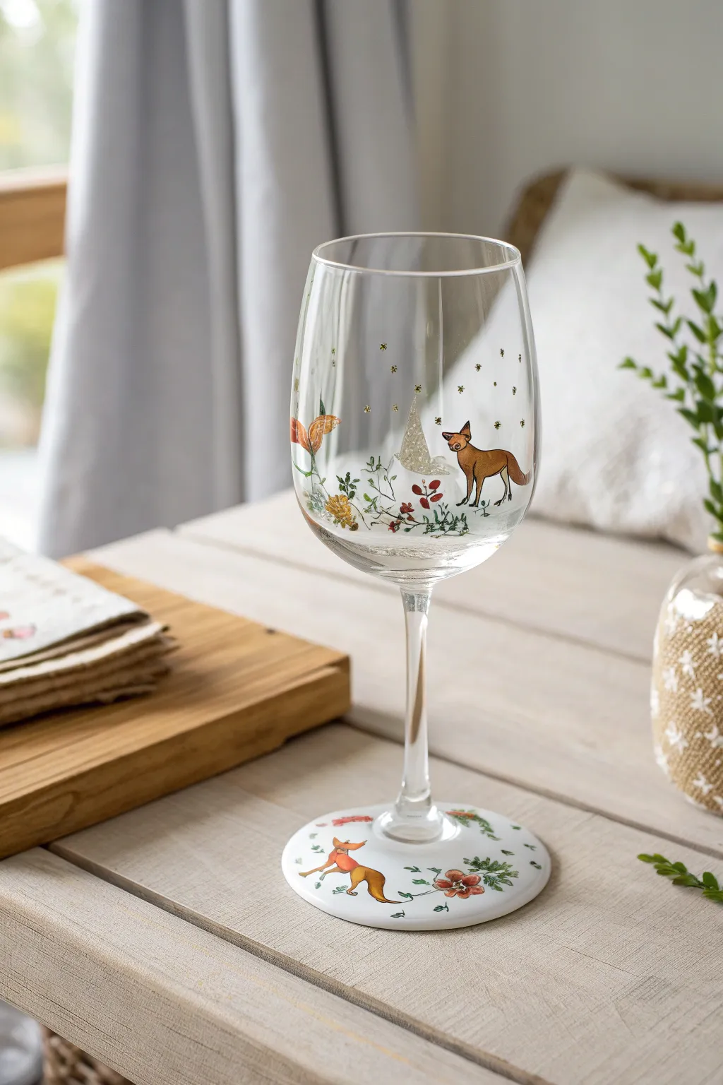 Add a touch of woodland whimsy to your table with playful animal motifs. 🍷🦊