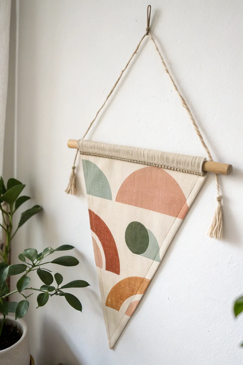 Elevate your space with minimalist canvas pennants—where simplicity meets artistry.