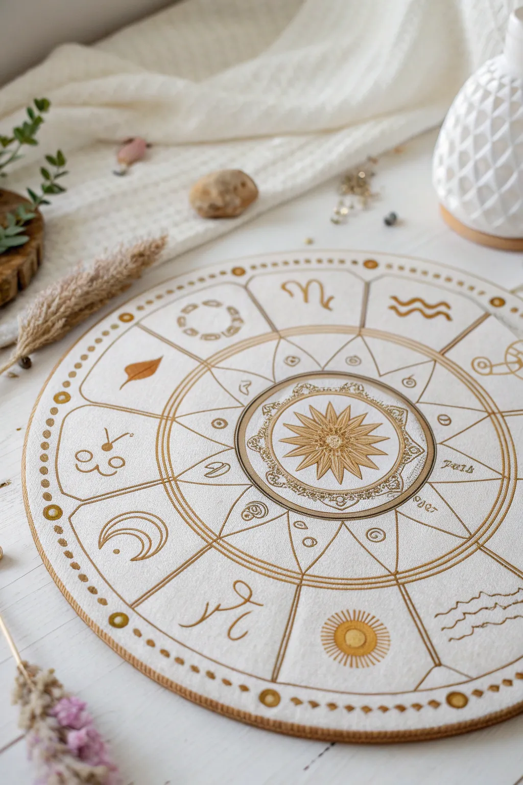 Explore the cosmos with a personalized zodiac mandala, where astrology meets art in minimalist elegance.