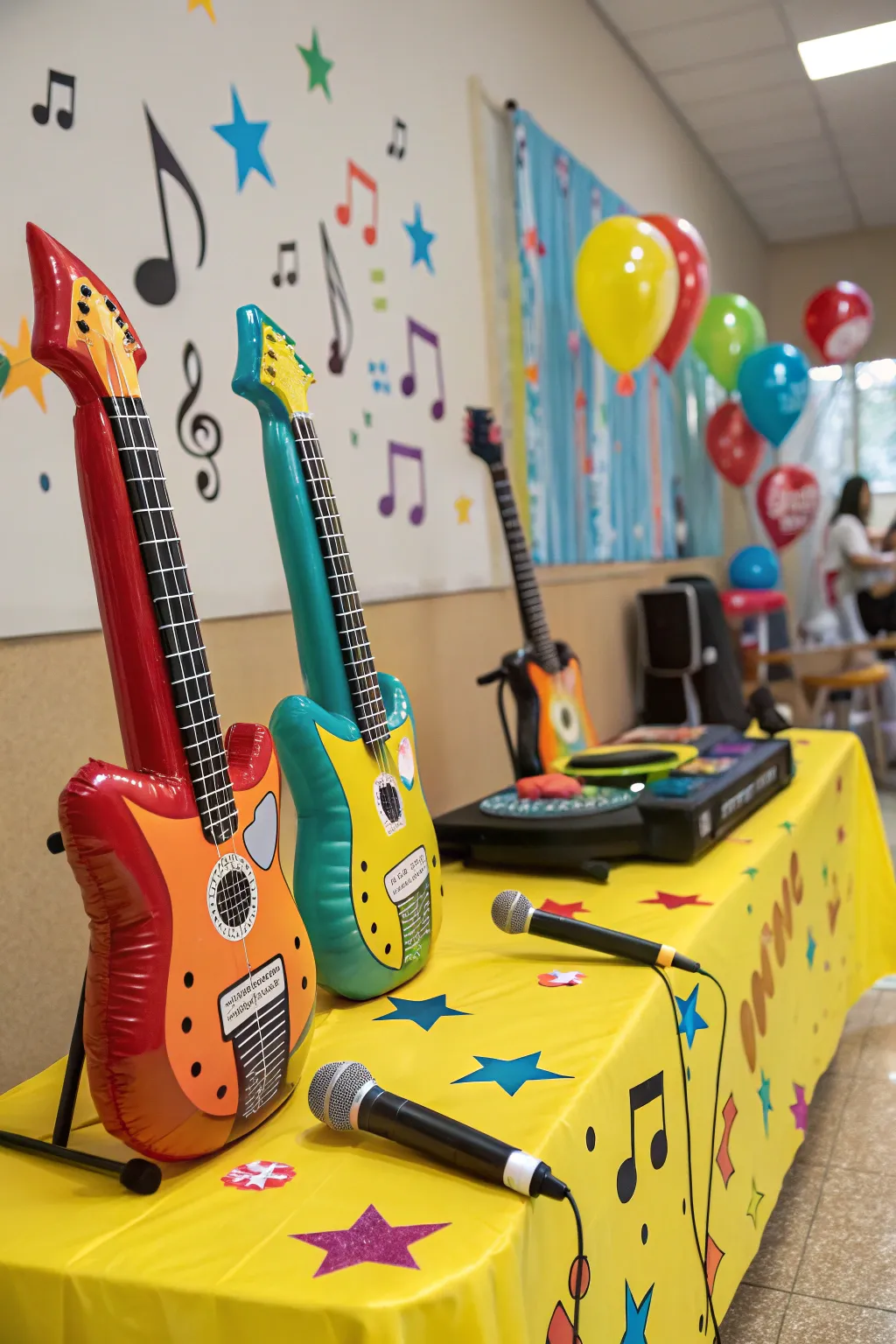 Get ready to rock with inflatable fun props