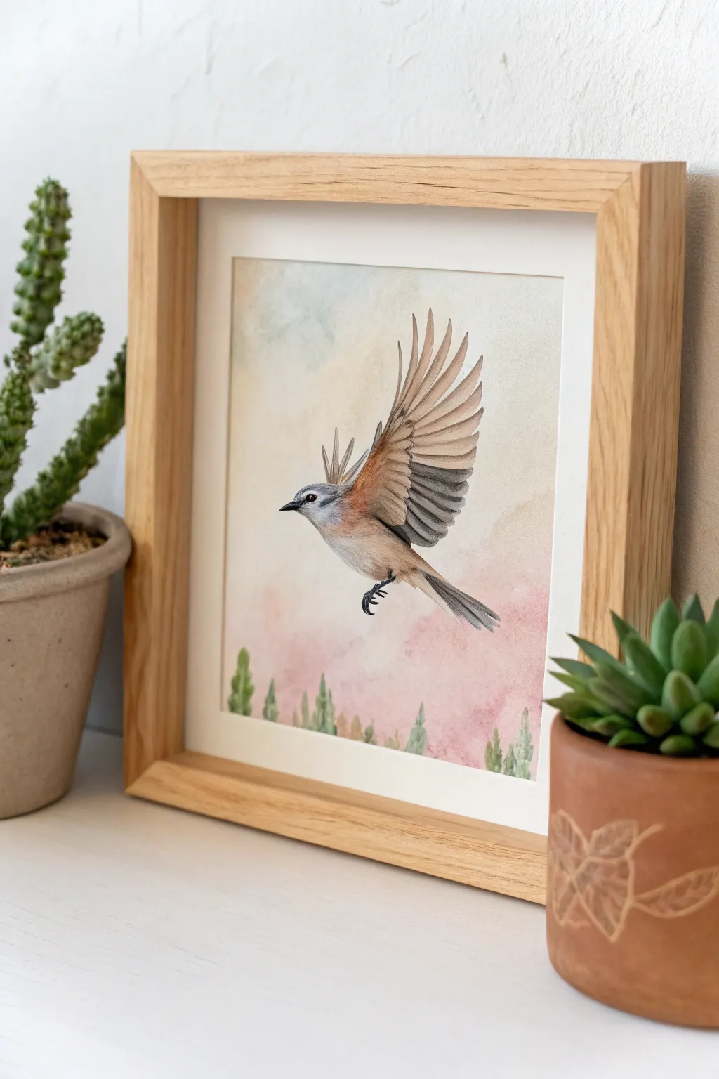 Embrace the grace of nature with this elegant acrylic masterpiece—perfect for adding a touch of freedom and beauty to your minimalist decor.