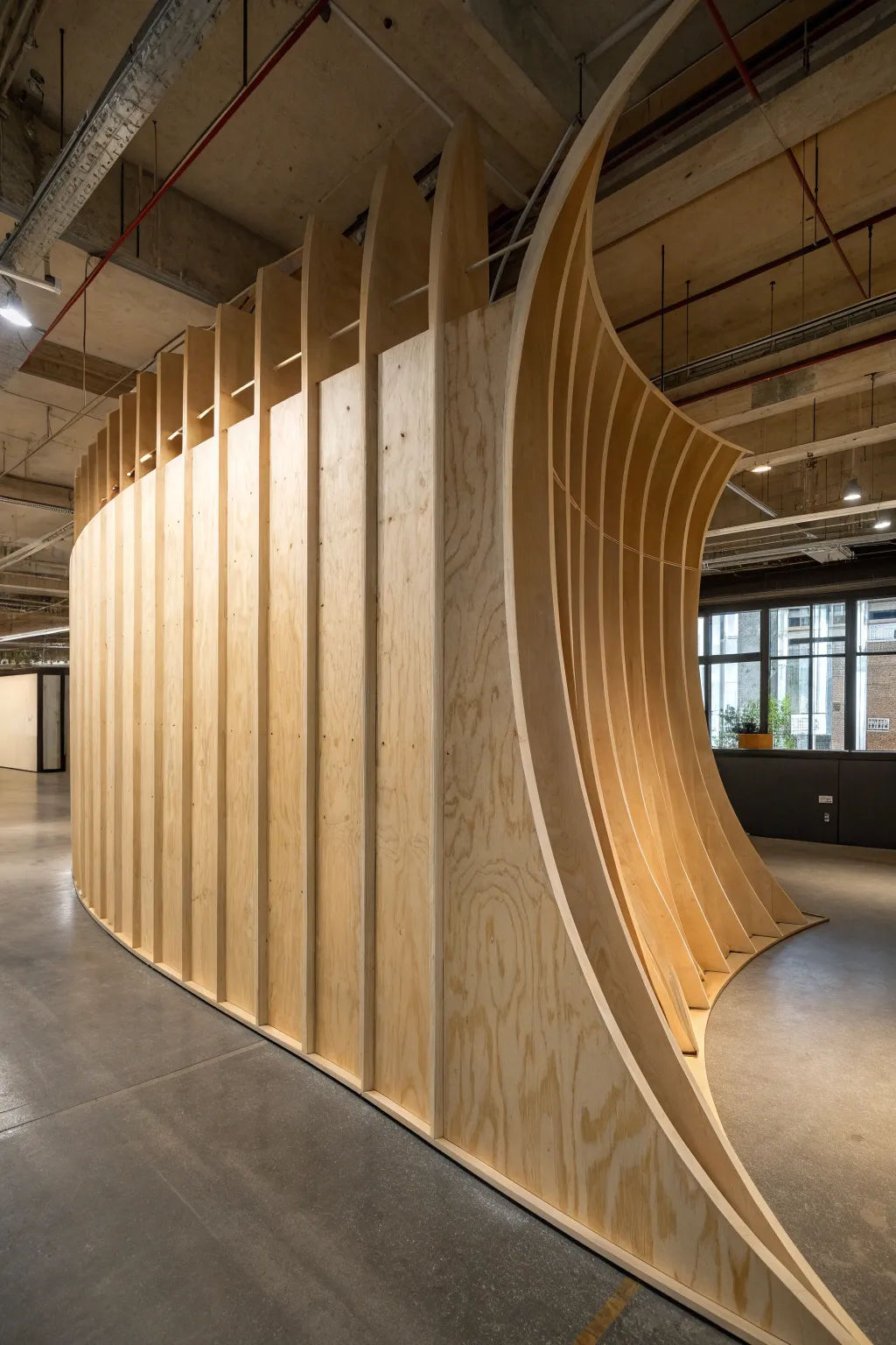 Elevate your space with the art of curved plywood design. Discover the perfect blend of functionality and style.
