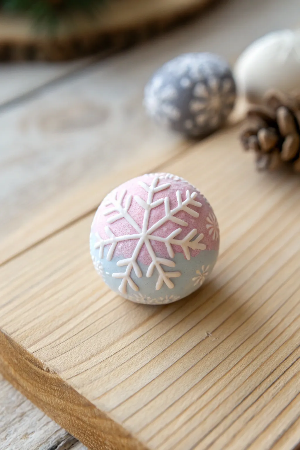 Celebrate the seasons with elegant and handcrafted polymer clay snowflake beads, perfect for a minimalist touch.