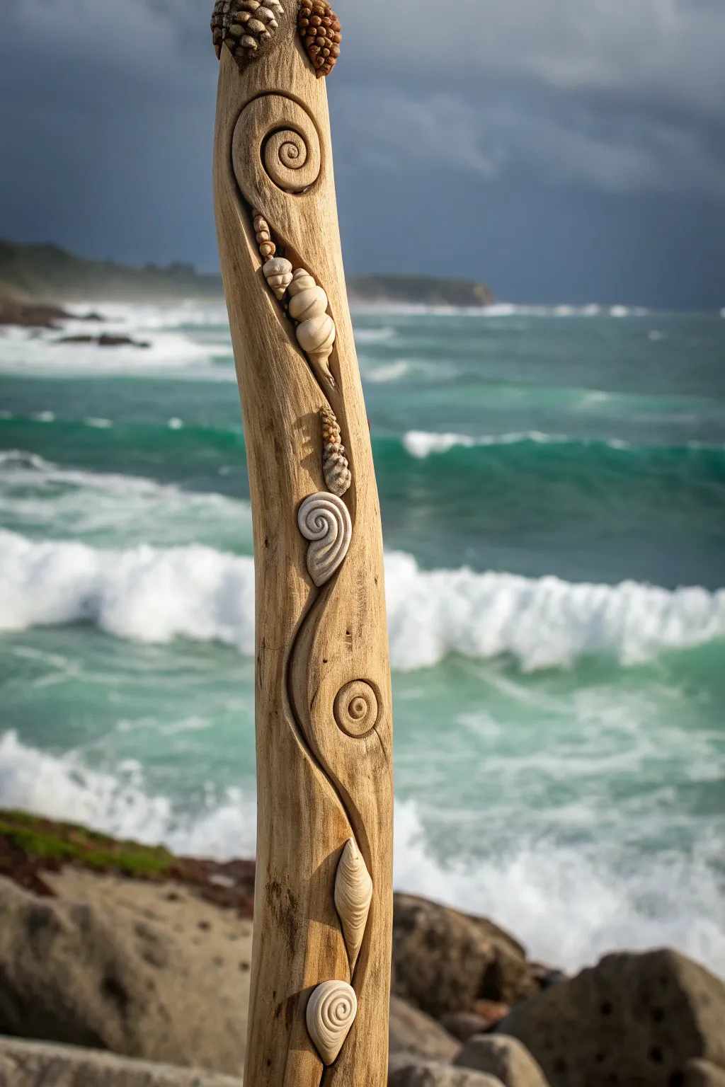 Craft Your Own Poseidon Staff: Embrace Nature's Raw Beauty