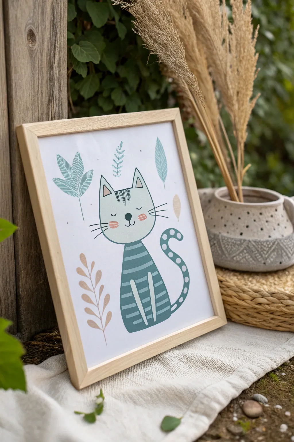 Embrace the playful charm of quirky cats with minimalist flair and boho elegance.