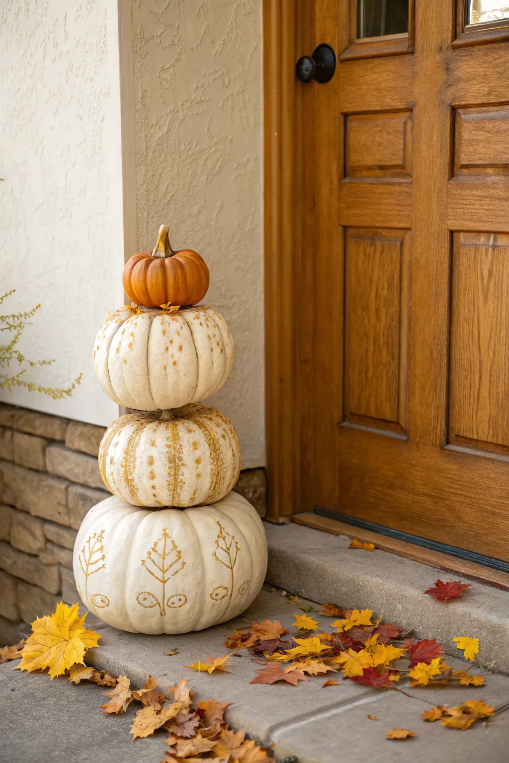 Elevate your autumn decor with a stunning pumpkin topiary—where elegance meets simplicity.