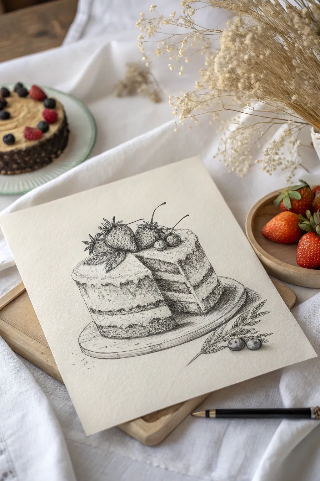 Discover the timeless allure of monochrome elegance in cake art.