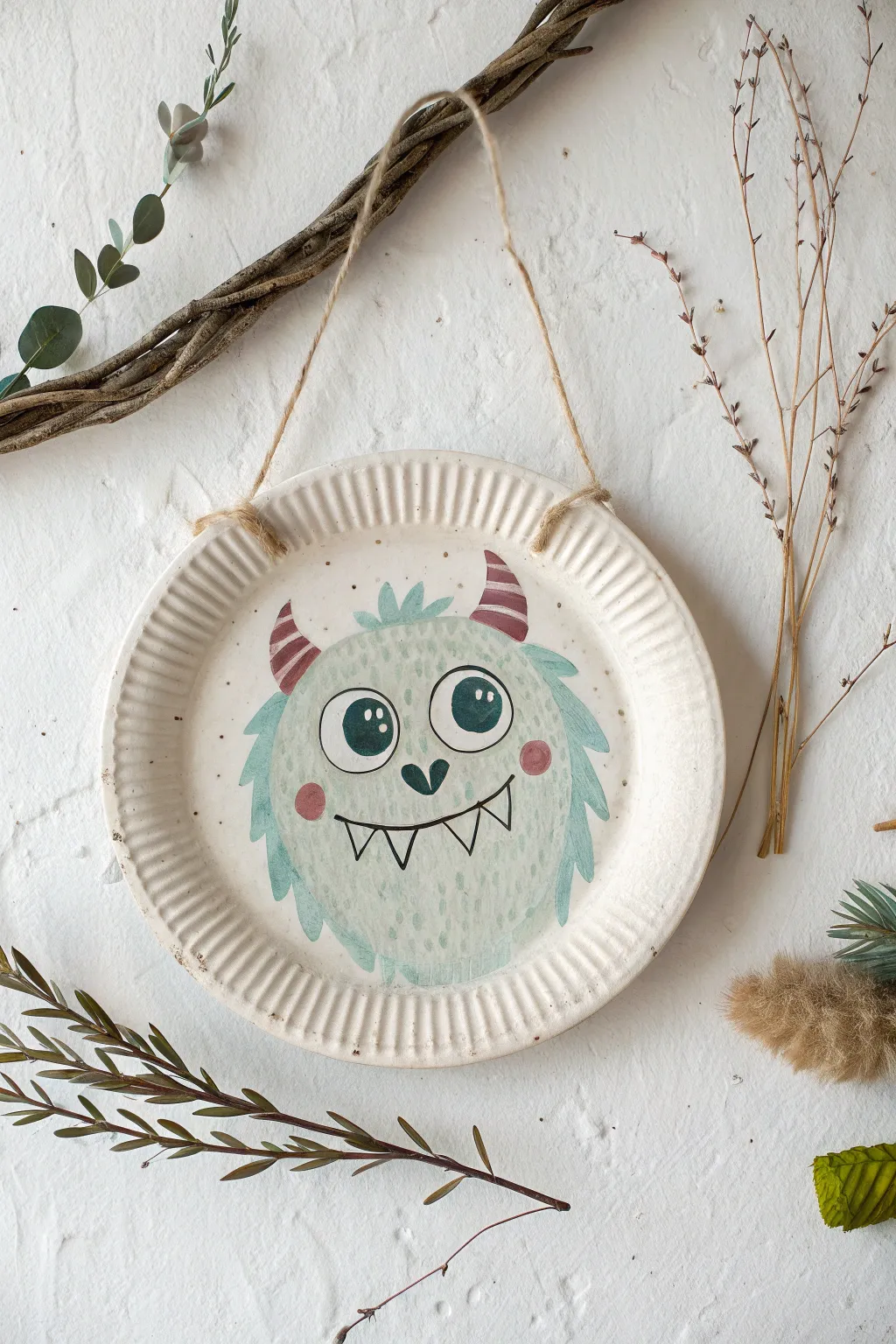 Unleash your creativity with whimsical paper plate monster faces! 🎨✨ Perfect for a touch of playful artistry in minimalist spaces.