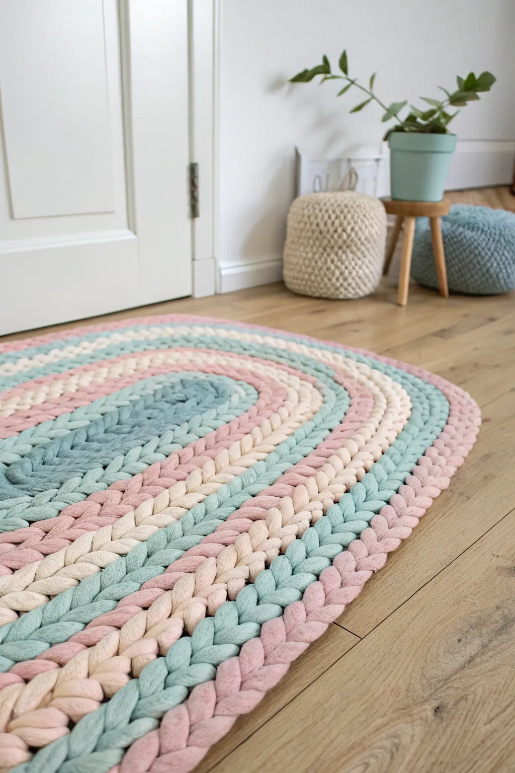 Transform old t-shirts into a stunning boho rug — the perfect blend of style, sustainability, and simplicity.