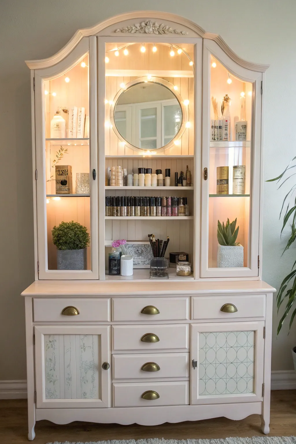 Transform vintage elegance into a glamorous makeup haven with a touch of Scandinavian charm!