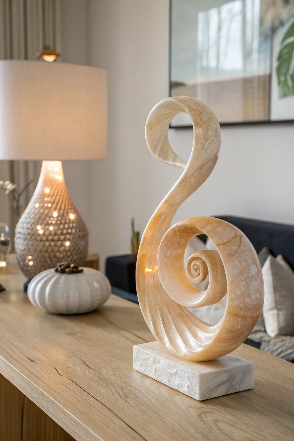 Elevate your space with the serene allure of handcrafted resin artistry.
