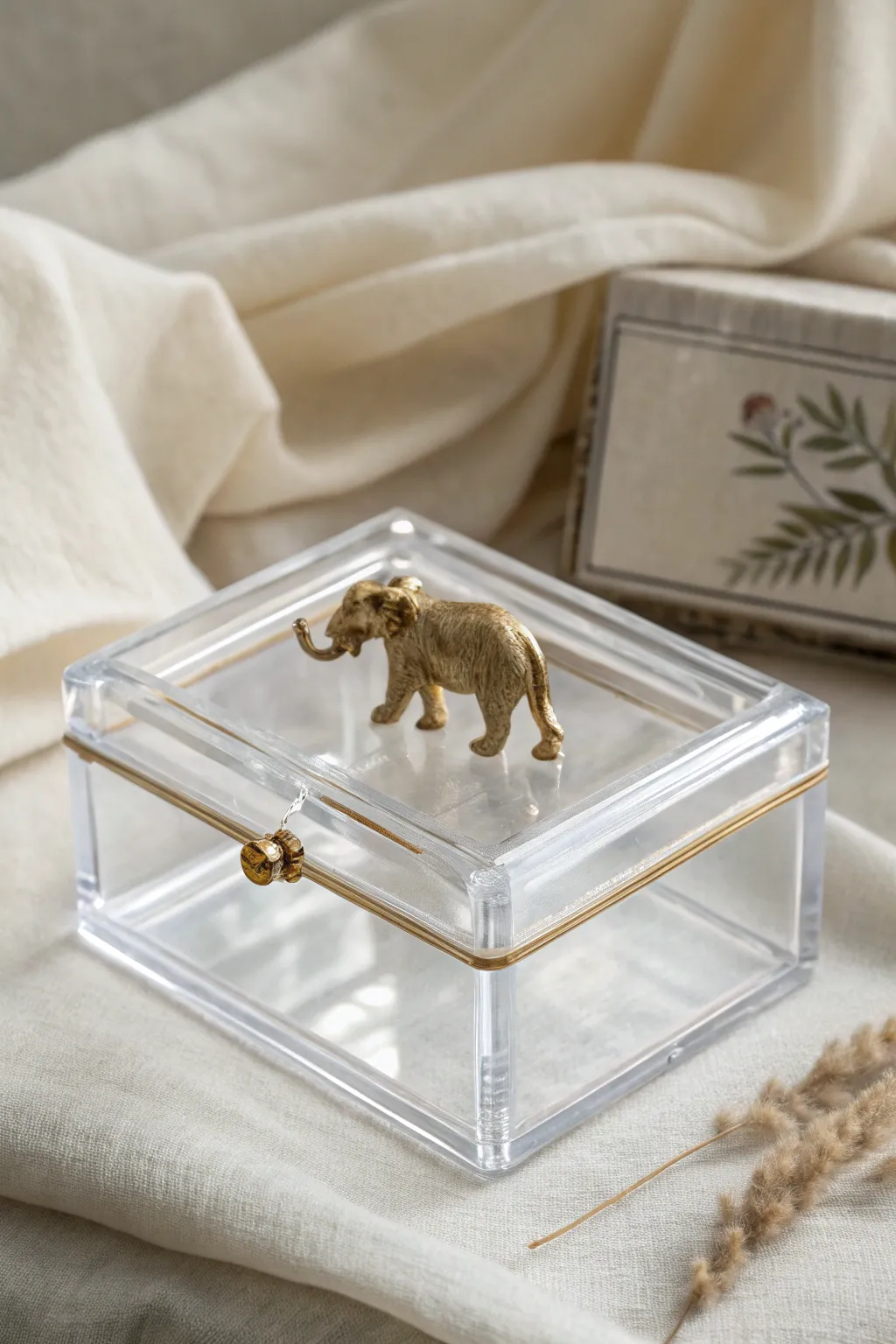Bring a touch of the wild to your decor with this exquisite resin trinket box, where nature meets minimalist elegance.