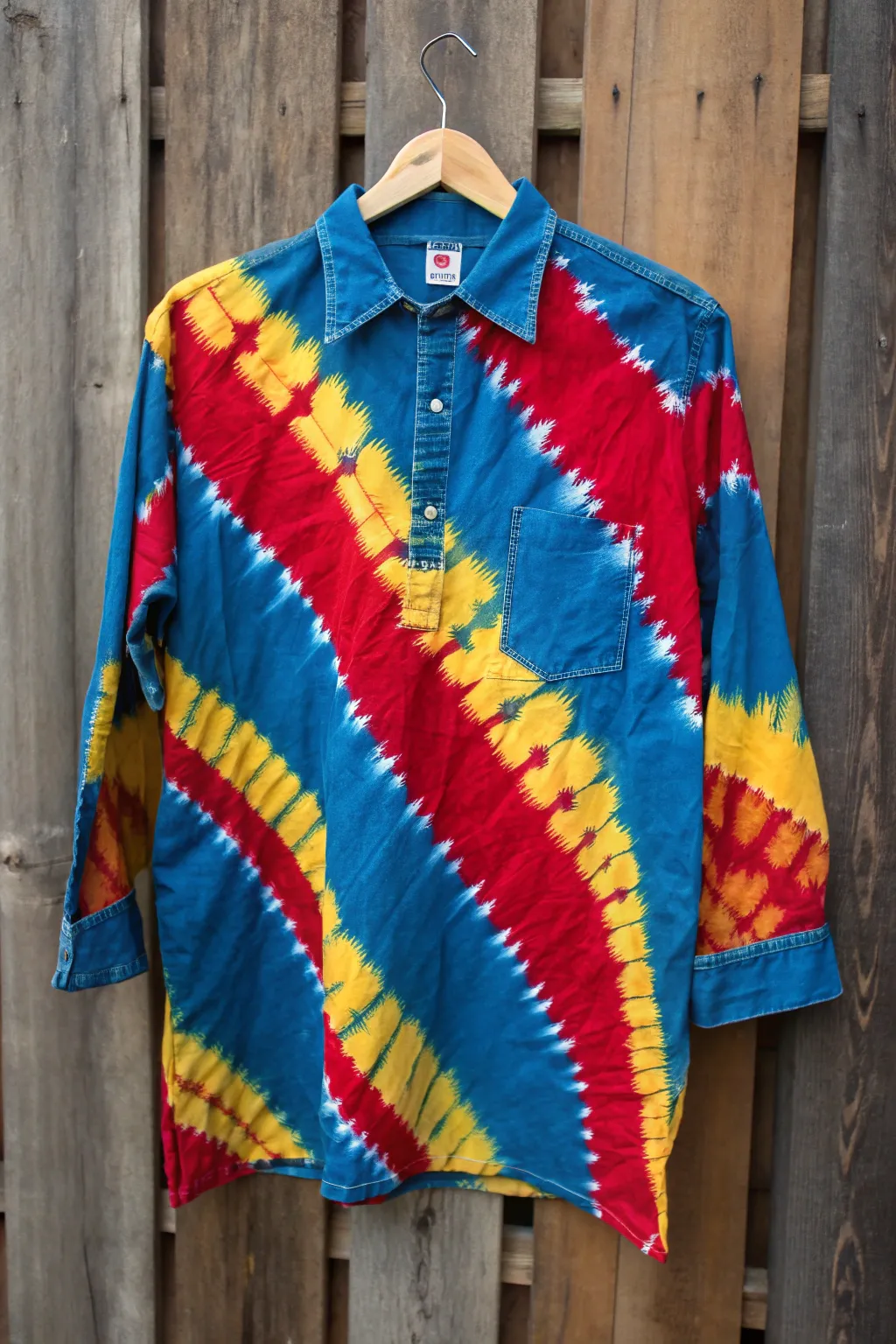 Crafted for summer: A bold tie-dye and rip masterpiece.