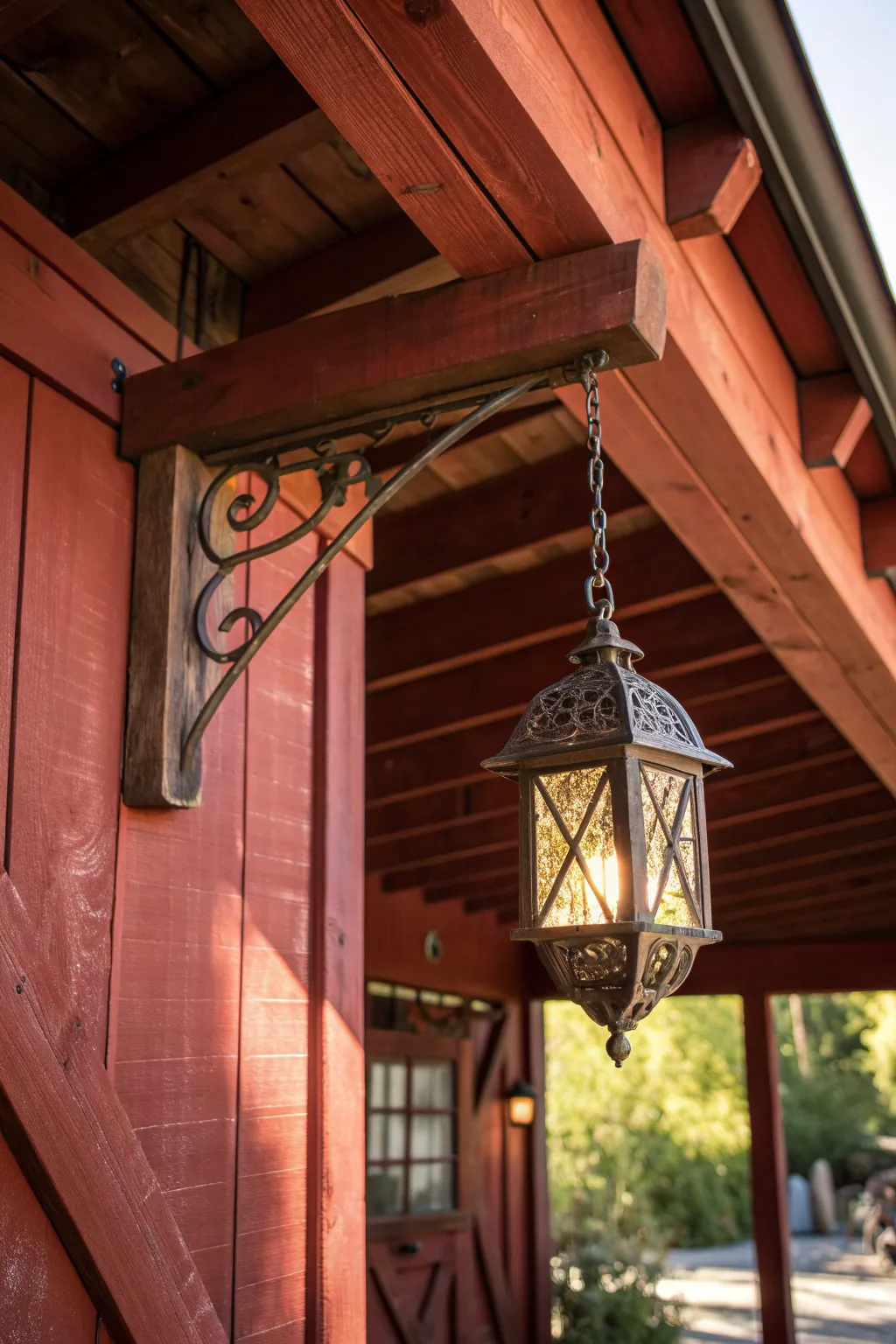 Illuminate your carport with vintage charm and warm glow.