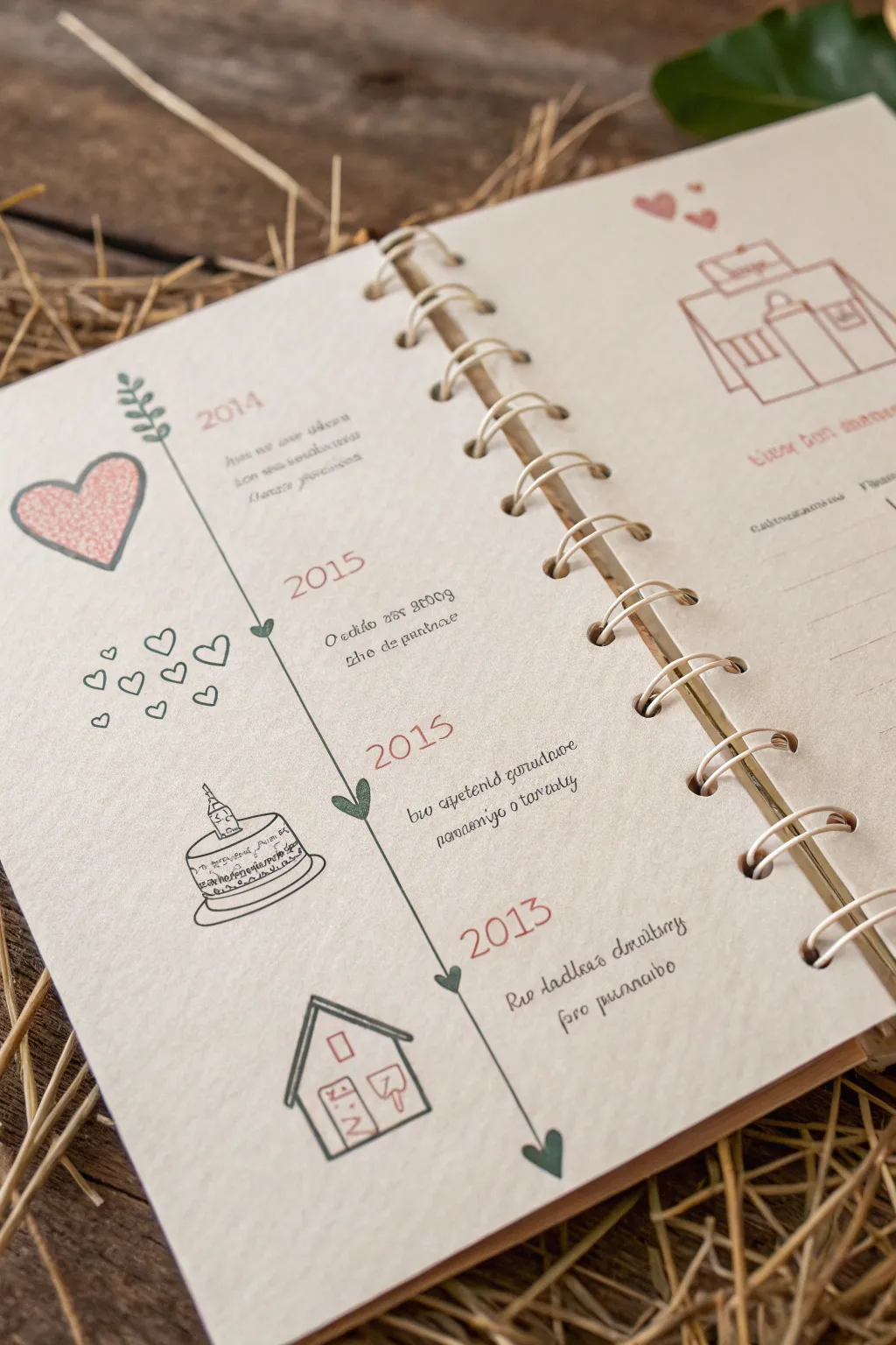 Celebrate your journey together with a beautifully crafted relationship timeline.