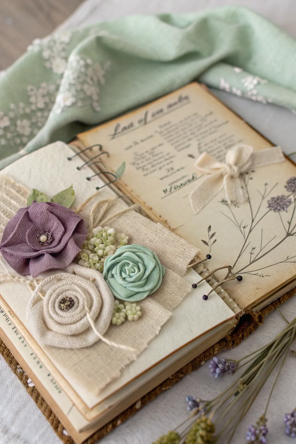 Crafting beauty with recycled treasures: Embrace eco-chic elegance in your scrapbook designs. #EcoChic #MinimalistBoho