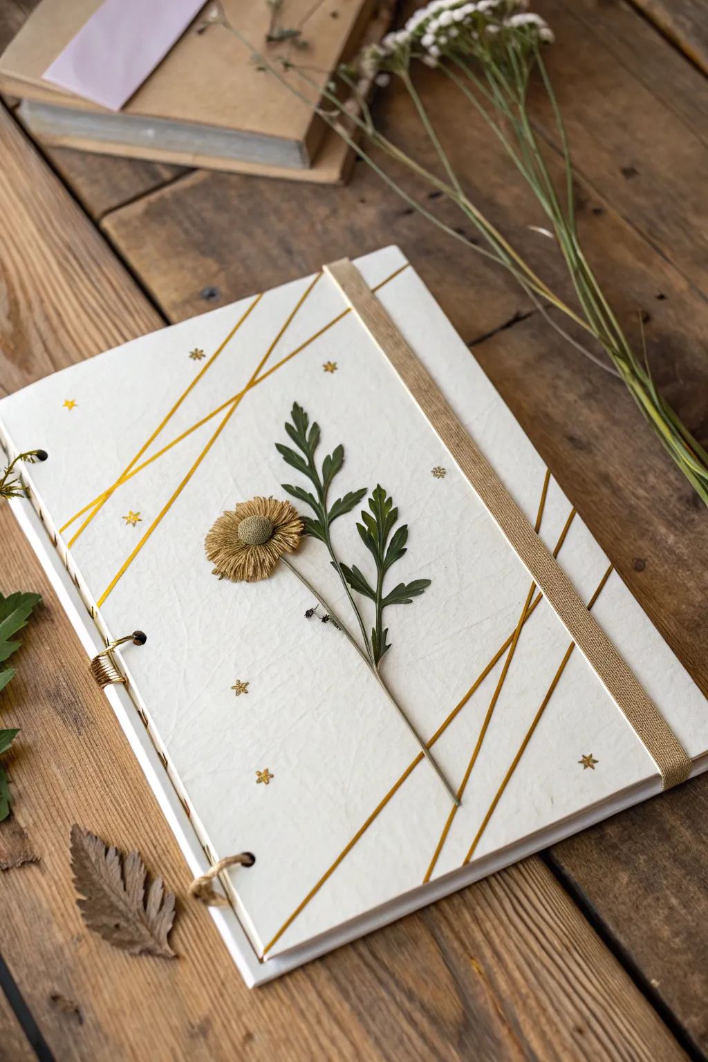 Elevate your scrapbooking with unique embellishments that blend simplicity and natural beauty.