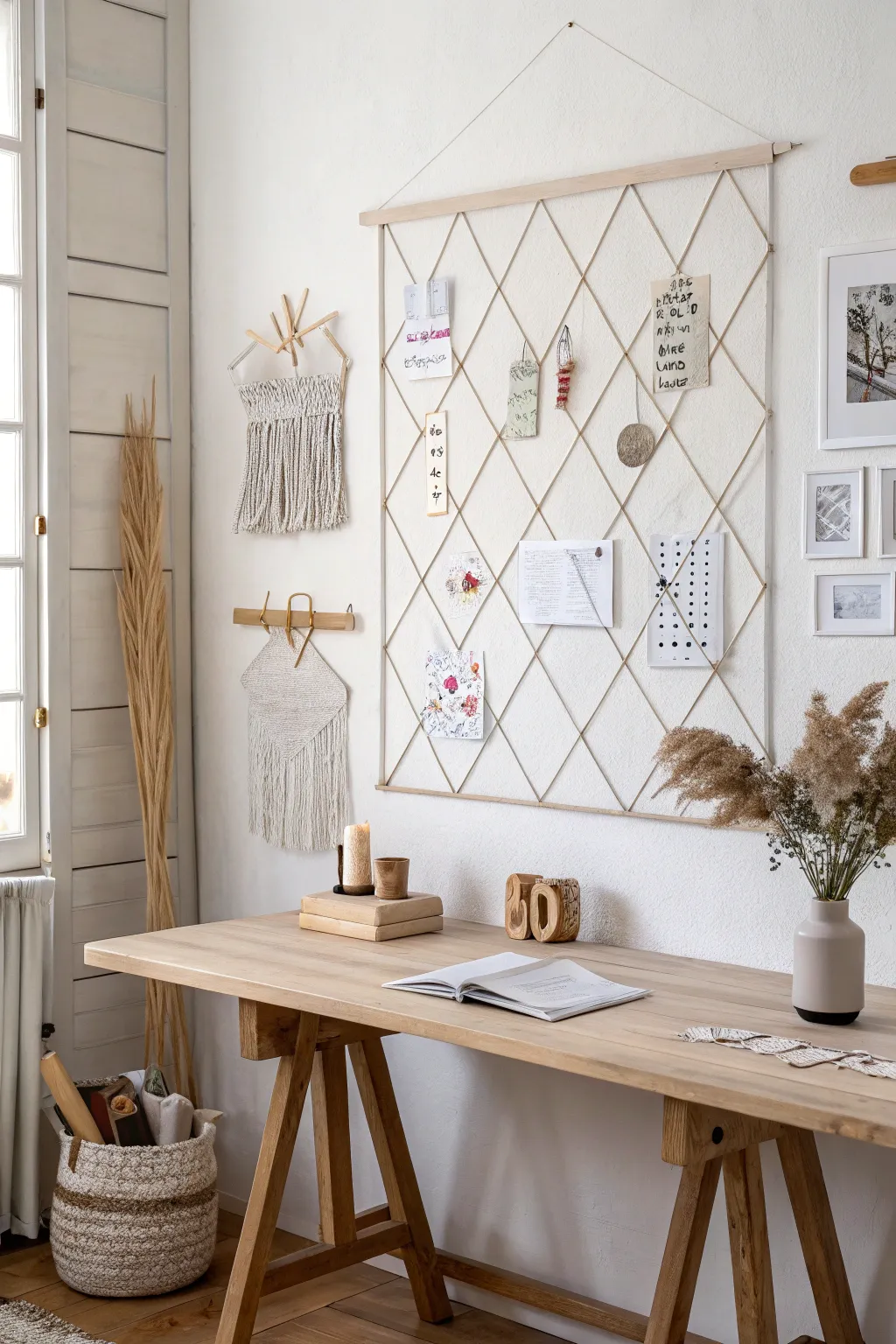 Transform your sewing space with a chic magnetic board, the perfect blend of simplicity and style.