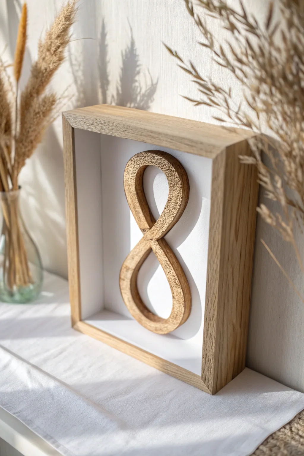 Eternal love captured in simplicity: a handcrafted infinity symbol.