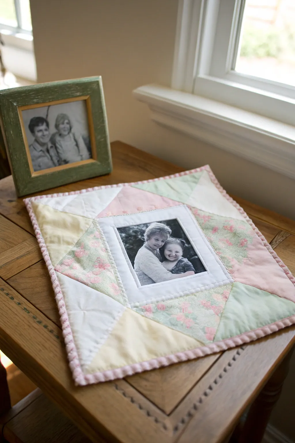 Nostalgia stitched into every square—a timeless keepsake for your home.